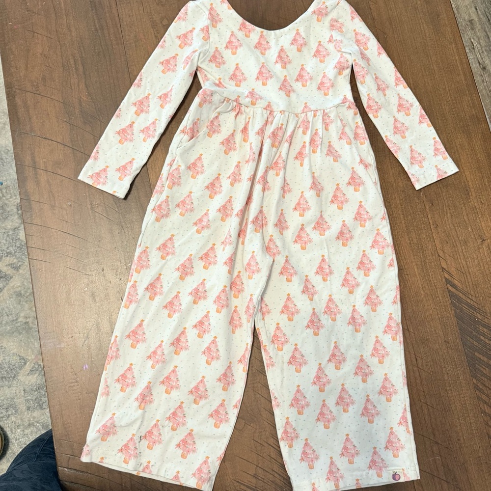 Cheeky Plum Pink Tree Pattern Pajama Set
